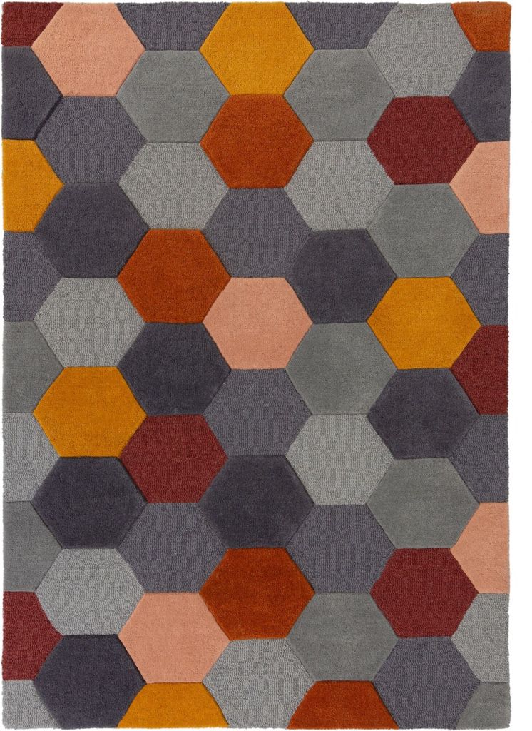 KADIMA DESIGN MOSELL 120 cm x 170 cm Bunt Farbe Rechteckig Indoor Teppich