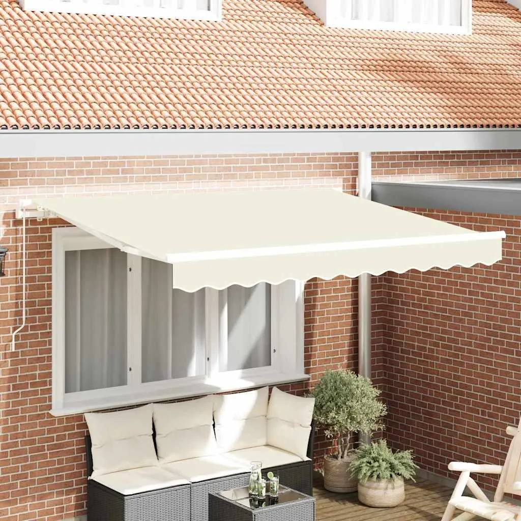 Tessuto Tenda da Sole 350 x 200 cm Crema Stabli Möbel - Ricambio Pro