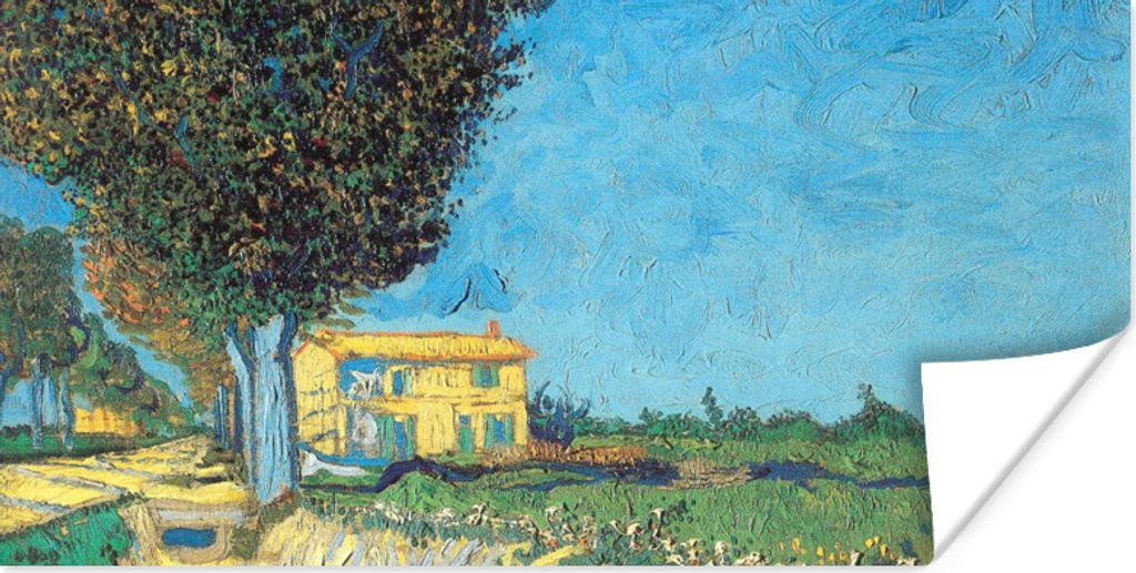 MuchoWow Poster Die Allee bei Arles - Vincent van Gogh 80x40 cm - Wanddeko