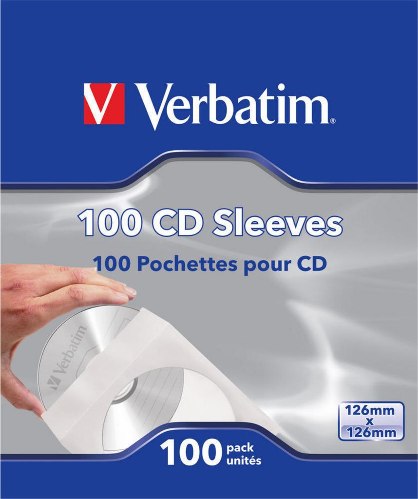 Verbatim CD Sleeves (Paper) 100pk - Papierhülle