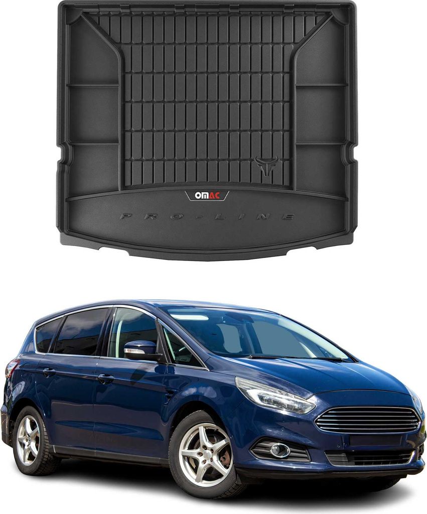 OMAC Gummi Kofferraumwanne für Ford S-Max 2015-2024 7-sitz Klappbare 3.Reihe