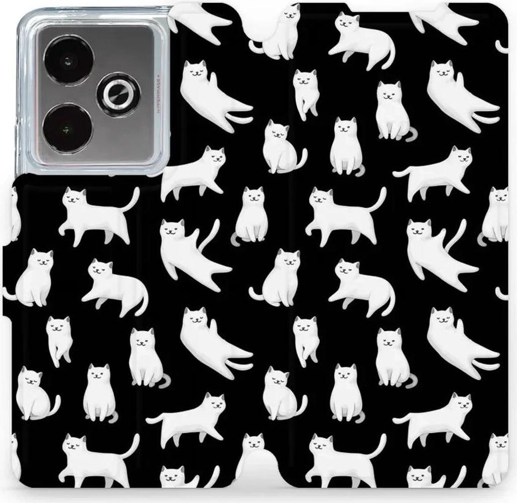 Handyhülle mit klappe für Realme GT 7, Mobiwear Book, Luna-Kätzchen