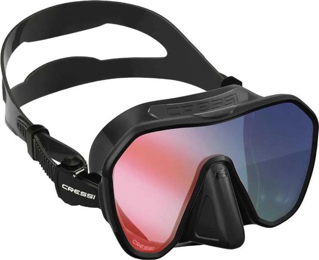 Cressi Zs2 Medium Tauchmaske Schwarz Schwarz One Size