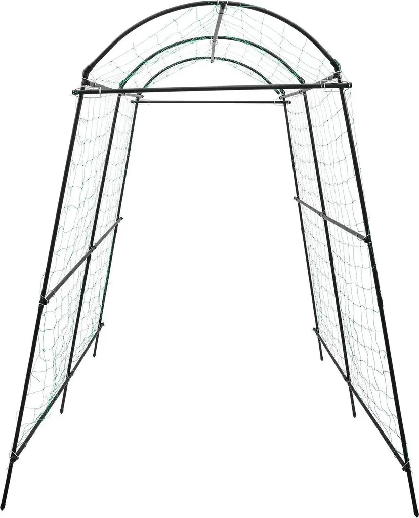Arche de jardin acier Q195 noir Ø19,2 mm - Supporte jusqu'à 35 kg