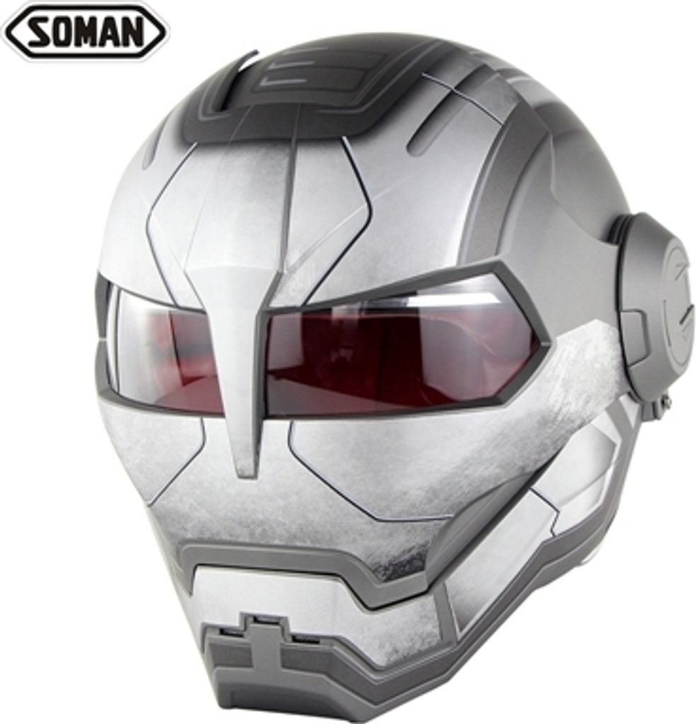 Fashion Style Full Face Motorradhelm Einzigartiges Vintage Retro Racer Kopfschutz Moto Matte war_XL