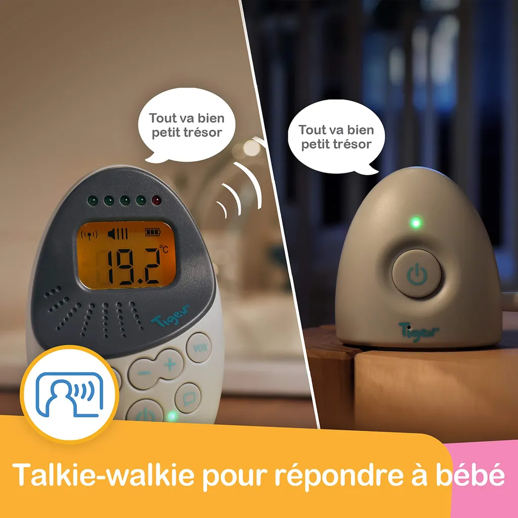 Écoute-bébé Tigex Easy Protect Plus - Babyphone Sans Fil avec Mode VOX - 8