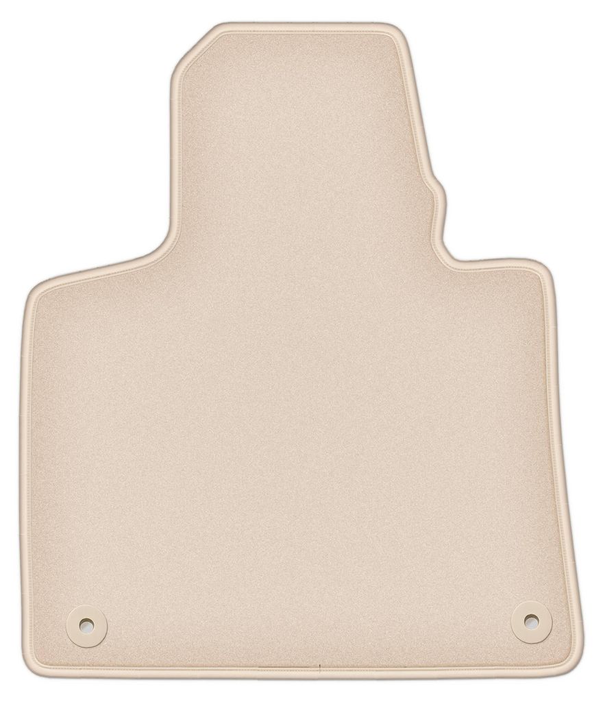 DURBAN Beige Velours-Fahrerfußmatte für Citroen C4 Spacetourer Minivan (2013-2018)