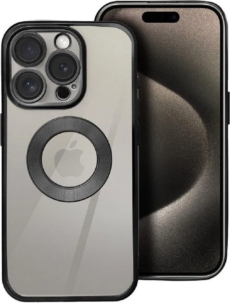 Glam Case - Custodia protettiva di tendenza per telefoni cellulari compatibile con iPhone 17 Pro Max Nero