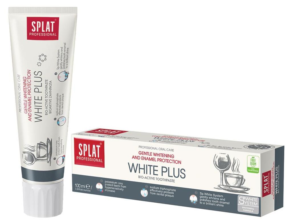 SPLAT - Witmakende Tandpasta voor Gevoelige Tanden 100ml - Productafbeelding  AI-gegenereerde afbeelding