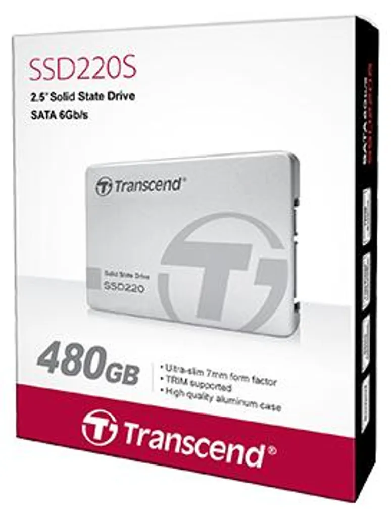SSD 480GB Transcend 2.5 Pouces SSD220S SATA III Interne