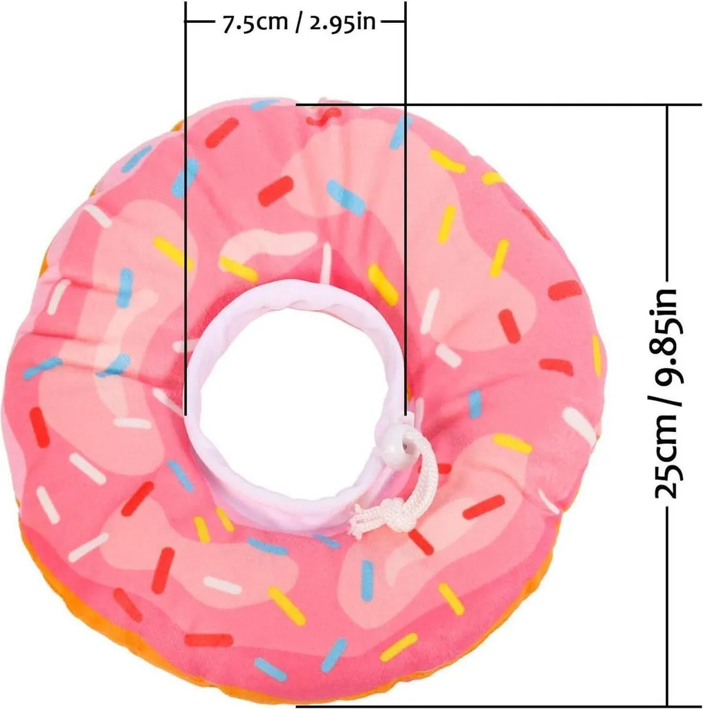 Collerette Chat Rose Xinzistar M Donut - Collier Cervical Souple - 2