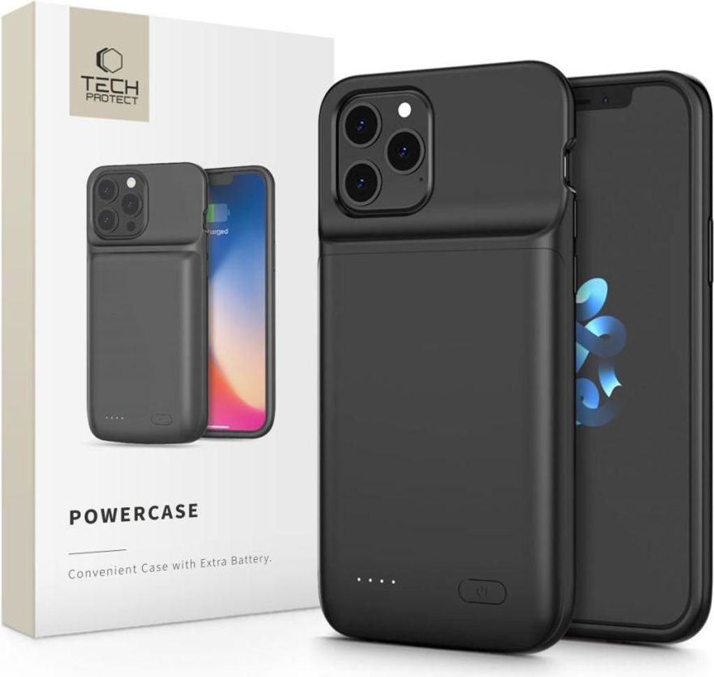 Tech-Protect Powercase 4800Mah Iphone 12 / 12 Pro Noir Image du produit 