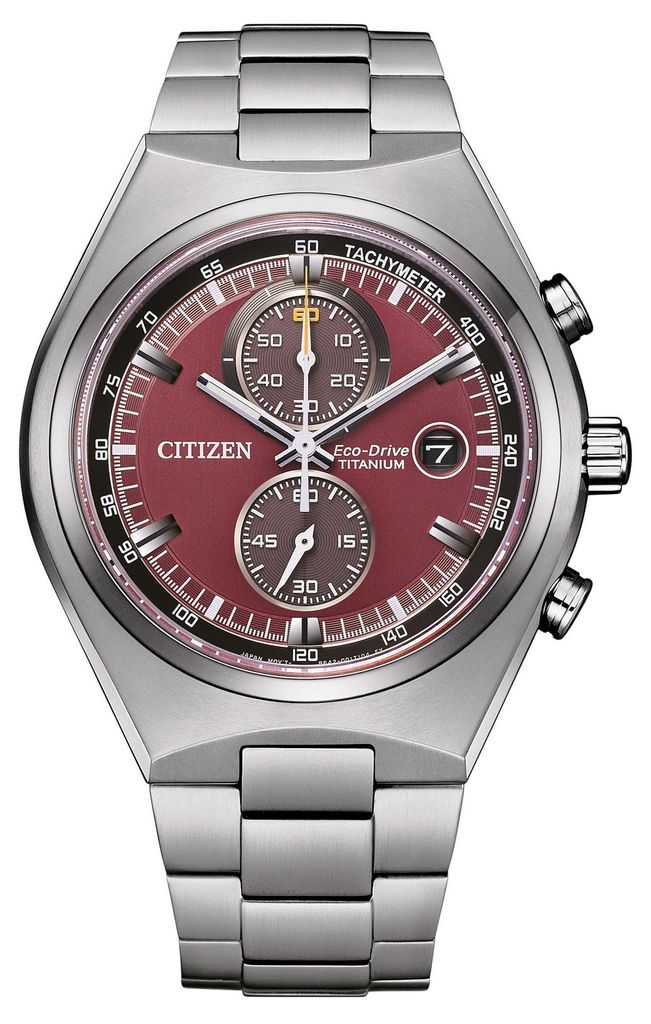 Citizen Uhr CA7090-87X Herrenuhr Chronograp Titan Rot Produktbild 