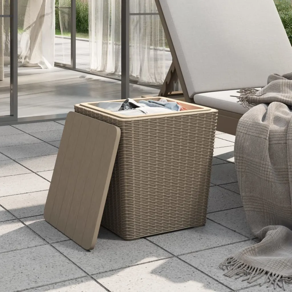 Tavolo da Giardino con Piano Estraibile Marrone Chiaro | The Living Store - 3