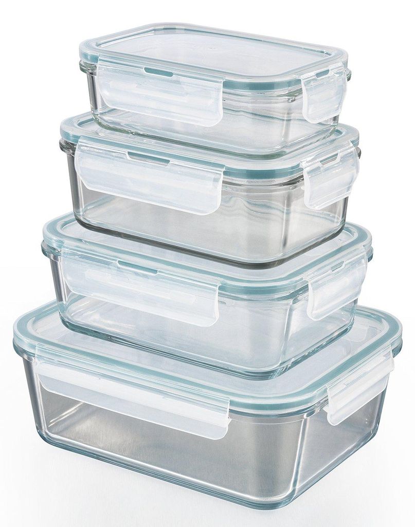 GOURMETmaxx contenitori in vetro per alimenti click-it set Immagine del prodotto 