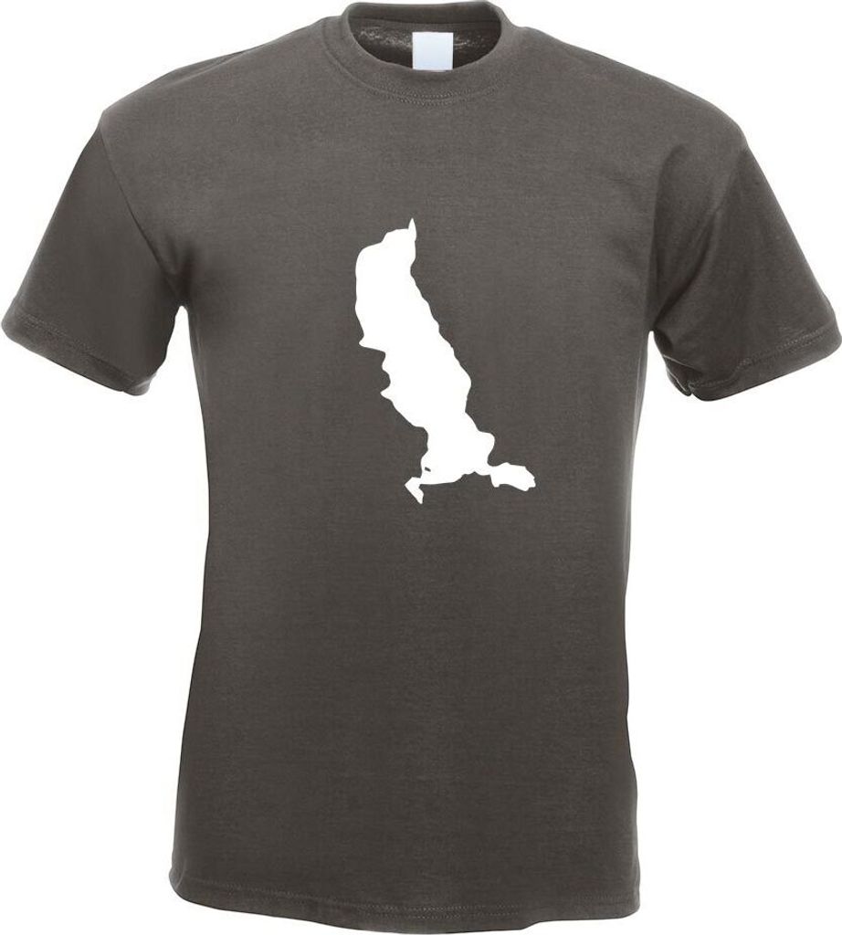 Kiwistar - T-Shirt - Graphit - Tegernsee- Deutschland - See Motiv Bedruckt Funshirt Design Print - mit Motiv Bedruckt - Funshirt Design - Sport - F...
