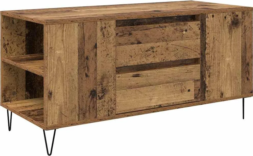 Tavolino vidaXL Legno Recuperato 102x44,5x50 cm - Salotto Shabby Chic