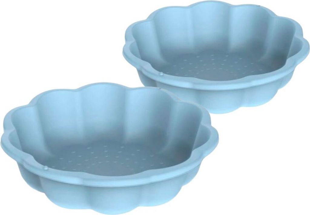Plastové pieskovisko Kvet 2 76 cm - modré Obrázok produktu 