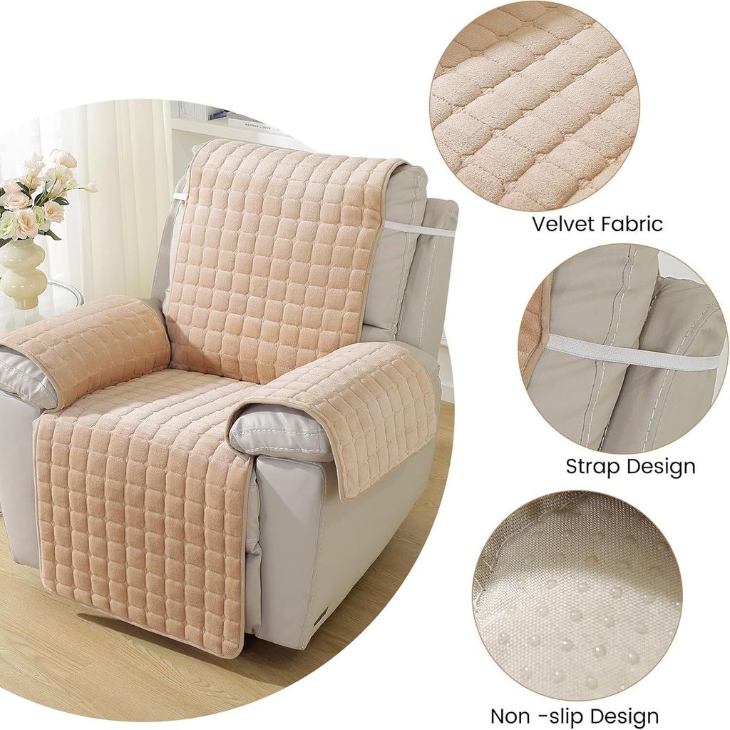 Miecoae Armlehnenbezüge - Rutschfeste Sessel Bezüge Waschbar