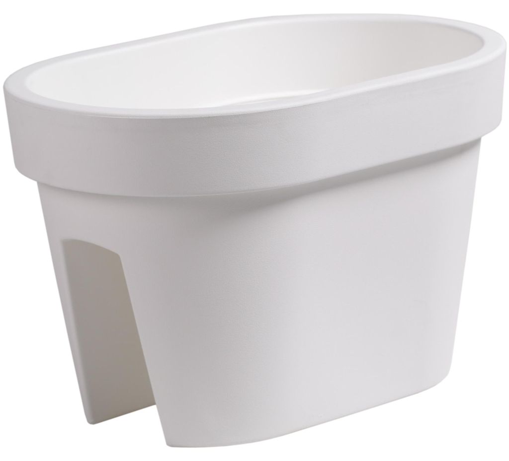 Prosperplast bloempot voor op het balkon - wit - 40 x 27 x Productafbeelding 