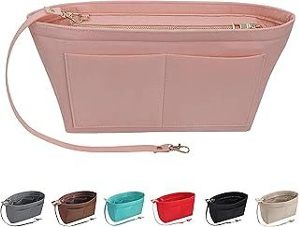 Organizer Soyizom per Mamme - Borsa in Feltro Rosa Multi-tasche