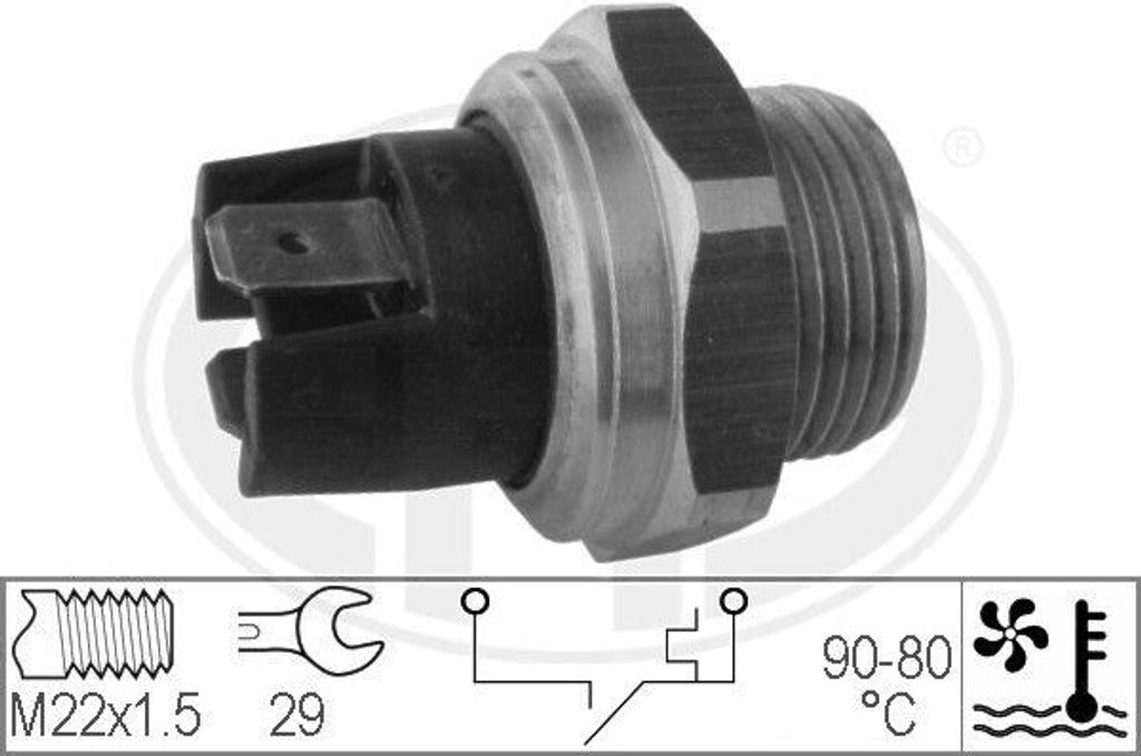 ERA 330165 - OE 130884 Temperaturschalter, Kühlerlüfter für 164