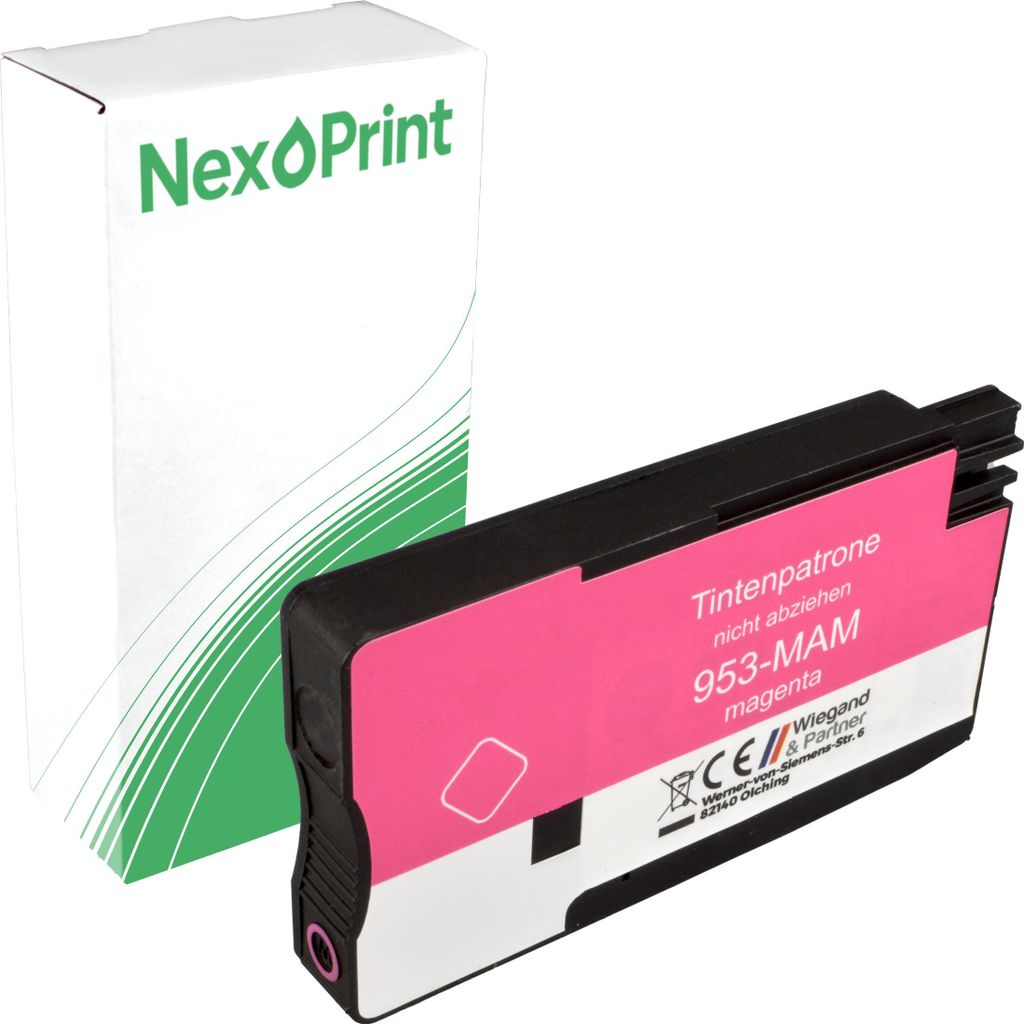 NexoPrint F6U13AE 953 magenta Druckerpatronen kompatibel zu HP OfficeJet Pro 8718 OfficeJet Pro 8719 OfficeJet Pro 8720 ca. 1600 Seiten