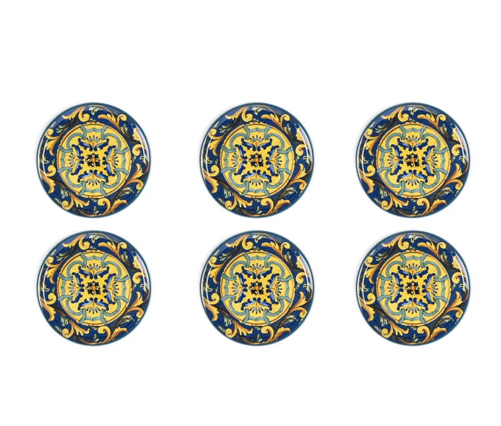 Set 6 Piatti Pizza Professionali Excelsa Trinacria 31cm - Porcellana Alta Densità