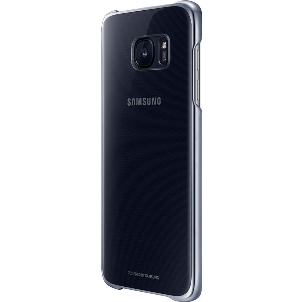 Samsung Clear Cover Handytasche Schutzhülle Galaxy S7 Edge Schwarz Ef-Qg935Cbeg