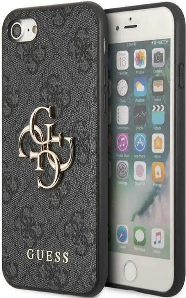 Guess Guhci84Gmggr Iphone 7/8/Se 2020 /Se 2022 Szary/Grey Hardcase 4G Big Metal Logo
