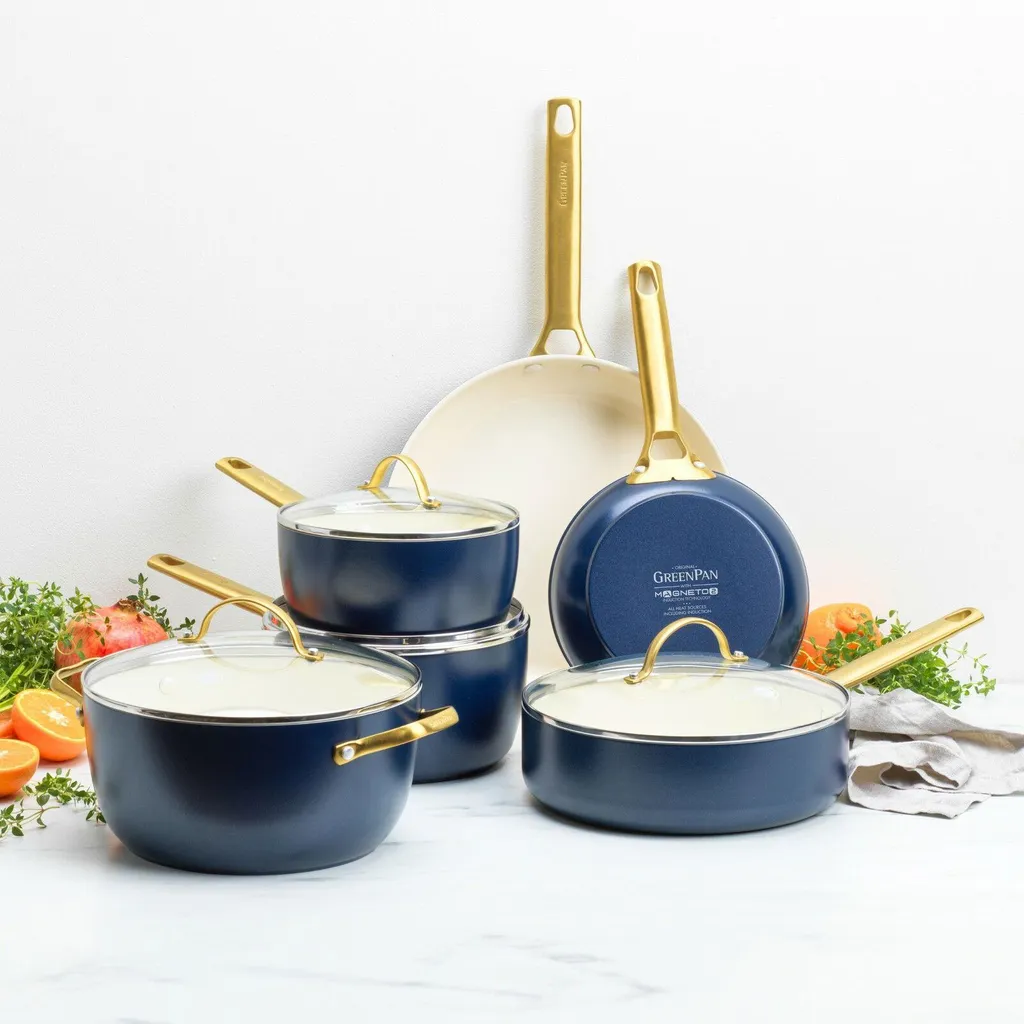 GreenPan Dover – Set Di 2 Padelle Antiaderenti (20 E 25 Cm) Con Rivestimento In Ceramica Senza PFAS, Lavabili In Lavastoviglie