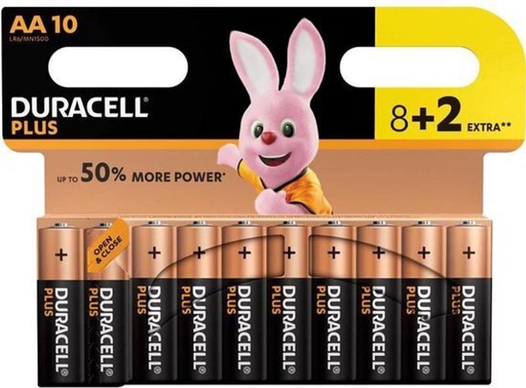 Duracell Duracell Plus Power AA - Batterie - 10 Stück