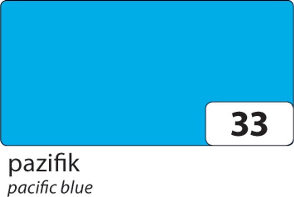 folia 67/25 33 Tonpapier 130g/m², 50x70cm, pazifik blau, blau (25 Bogen)