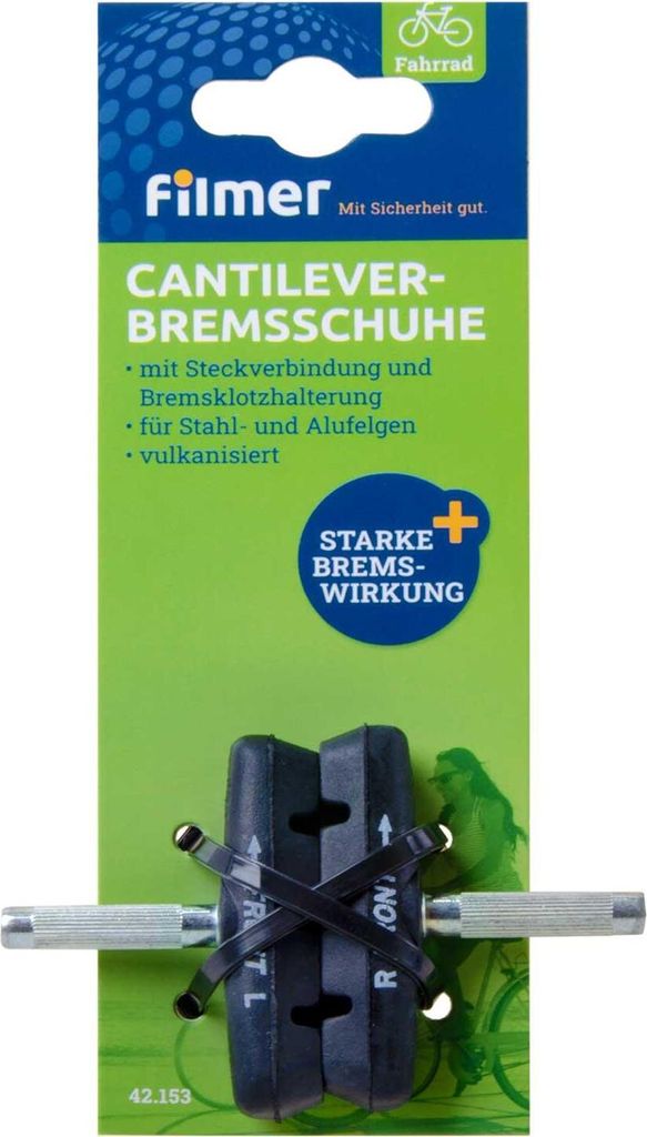 Filmer 42.153 Cantilever Fahrrad Bremsschuhe Profi