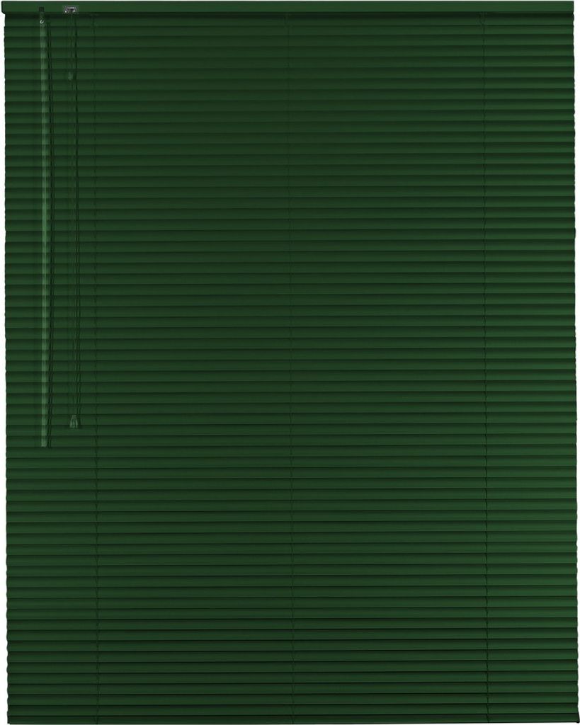 Alu Jalousie Aluminiumjalousie 150 x 120 cm grün/dunkelgrün Rollo Jalousette Bedienseite links