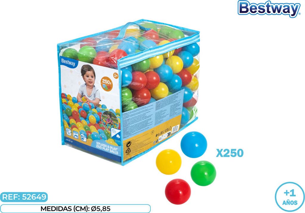 LittleTom 750 balles pour piscine à balles 5,5cm, colorées, enfant au meilleur prix sur
