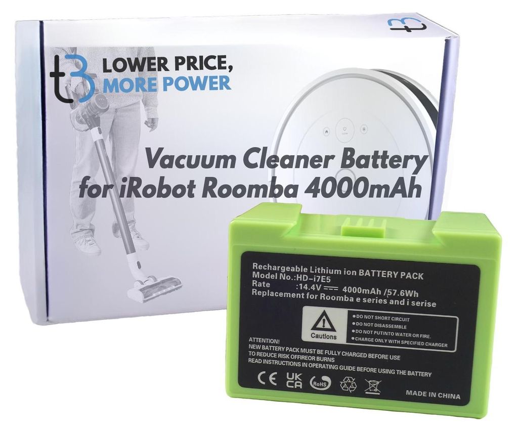 A product box and a vacuum cleaner battery.