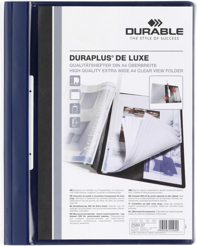 DURABLE Präsentationshefter DURAPLUS® DE LUXE A4+ 25 ST Obrázek produktu 