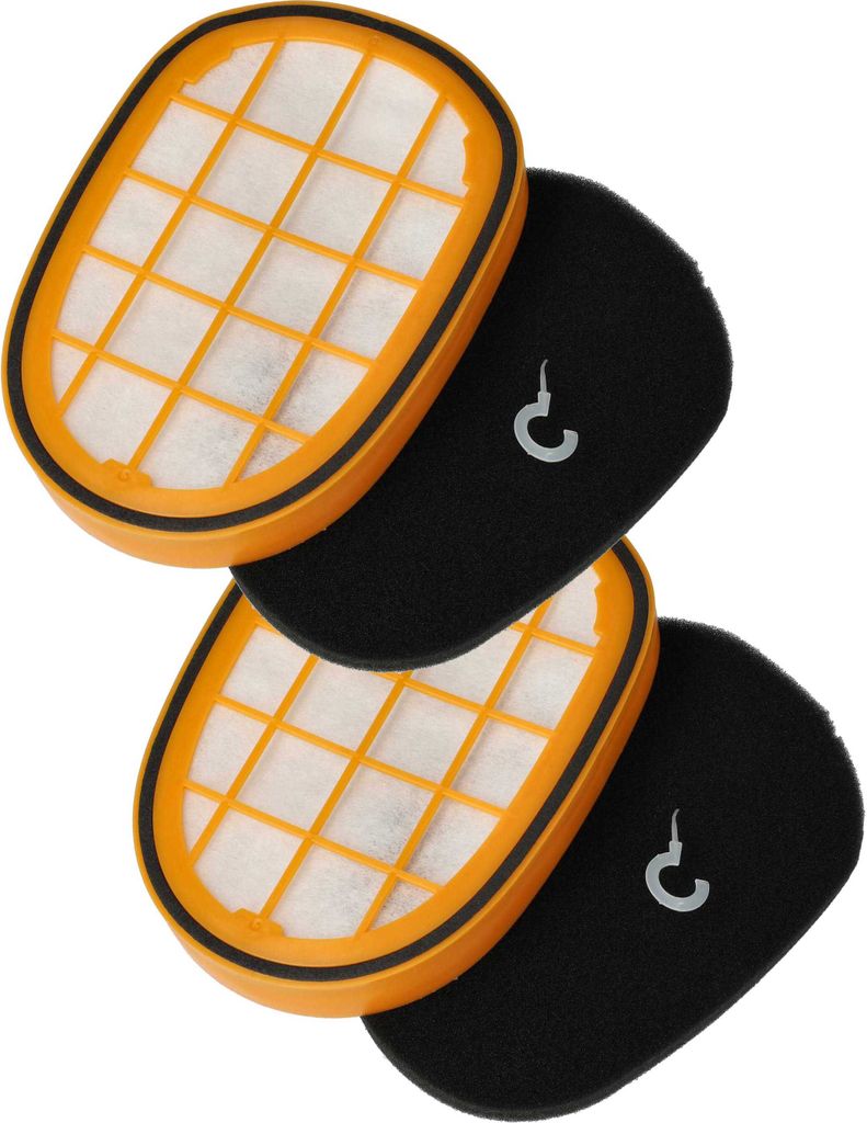 vhbw 2x Vormotor-Filter, 2x Motorschutz-Filter kompatibel mit Philips SpeedPro Max Aqua XC8149, FC6908, XC8147/01, FC6904/01, FC6903/01 Staubsauger