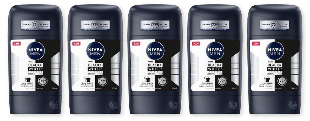 NIVEA MEN Deodorant Black & White Invisible Original Deo Stick