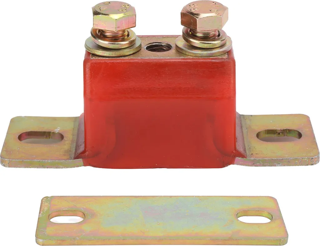Support de boîte Chevy rouge en polyuréthane résistant à 2 trous - 2
