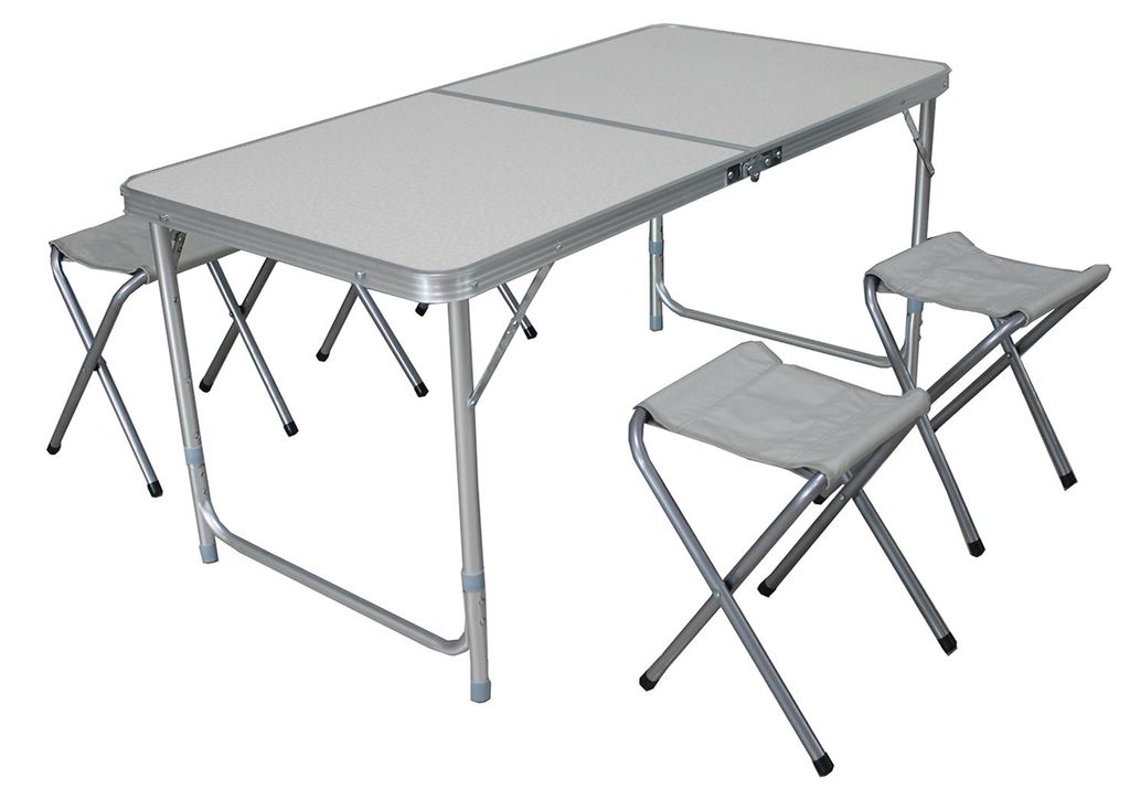 Set van 5 aluminium campingmeubels voor buiten: een Productafbeelding 