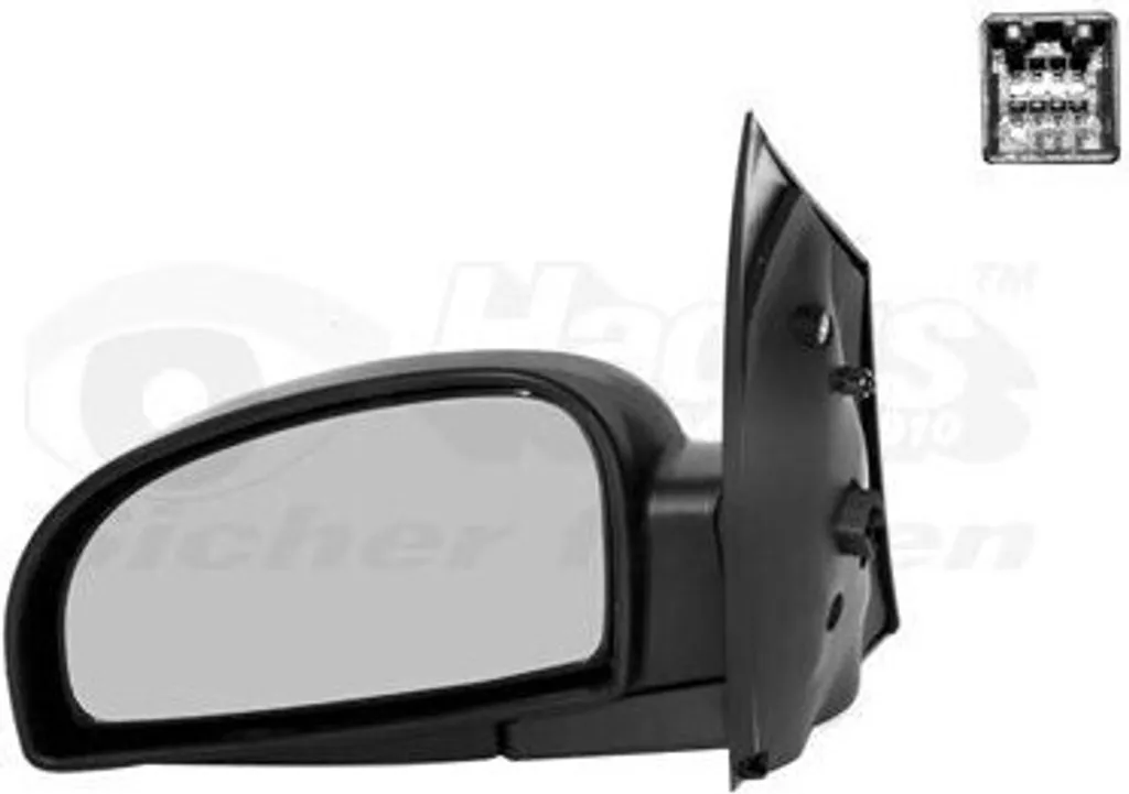 VAN WEZEL Rétroviseur Gauche Manuel pour Hyundai Getz - 2002-2009