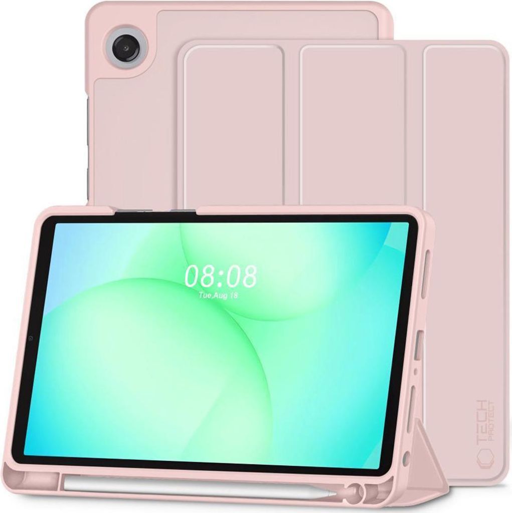 Hülle mit Klappe für Galaxy Tab A11 / Tab A9, Tech-Protect SC Pen, Rosa