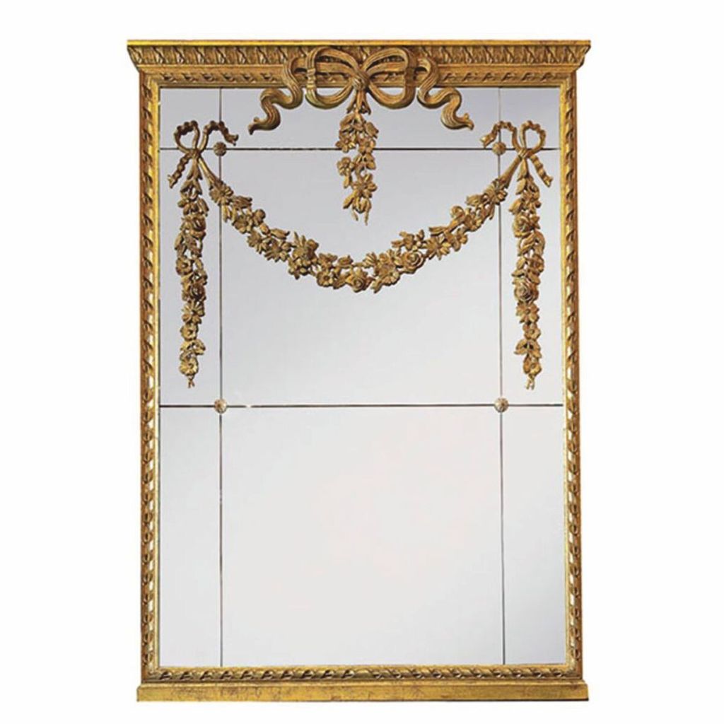 Casa Padrino Luxus Barock Massivholz Spiegel Antik Gold H. 160 cm - Italy