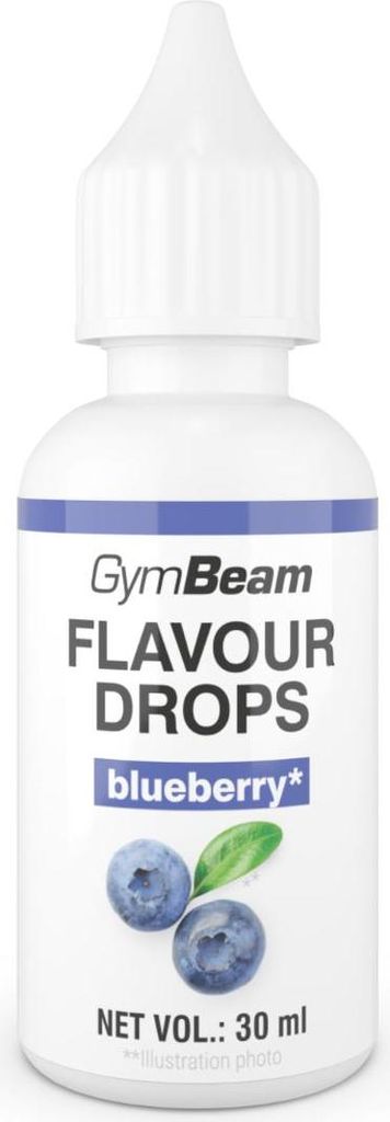 GymBeam - kvapky s príchuťou 30 ml čučoriedky Obrázok produktu 