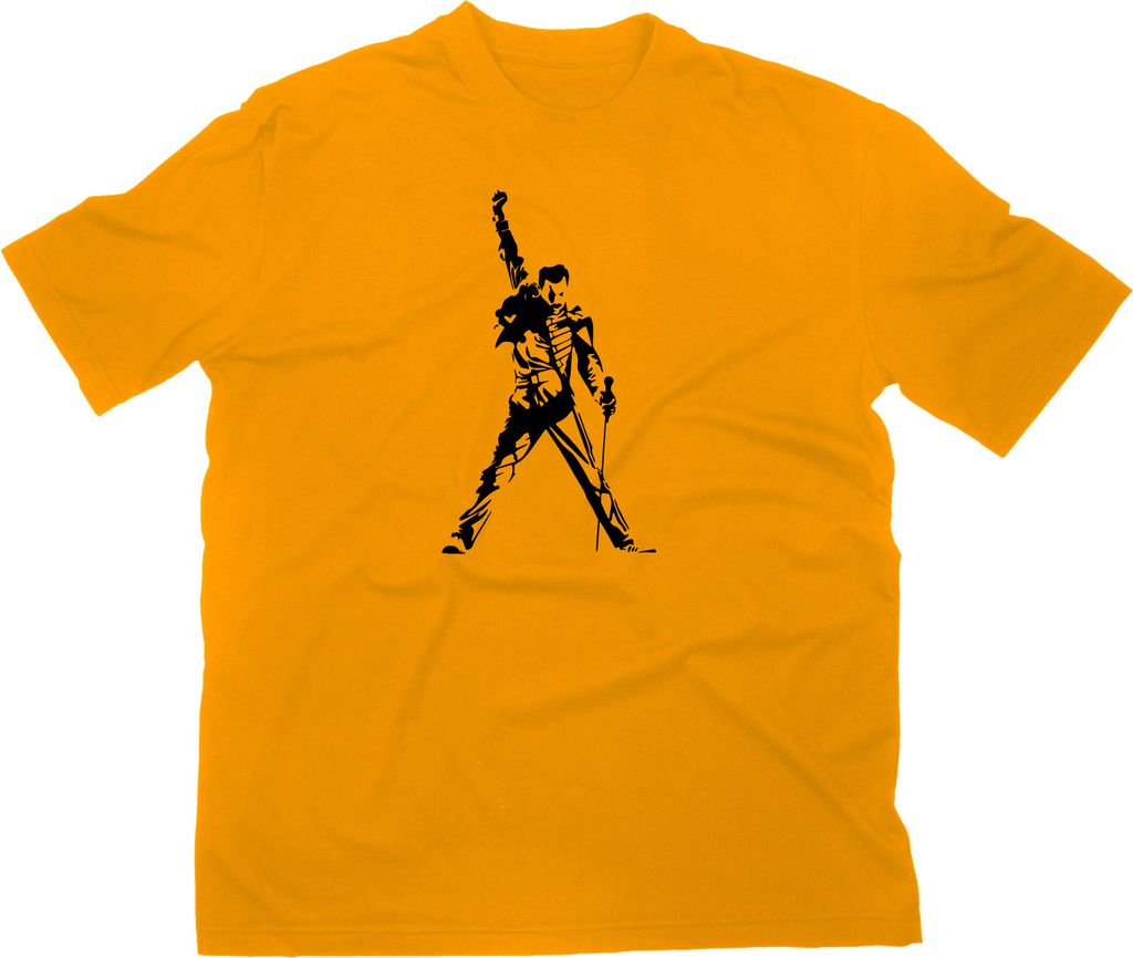 Styletex23 T-Shirt Freddie Fan, gelb, XXL