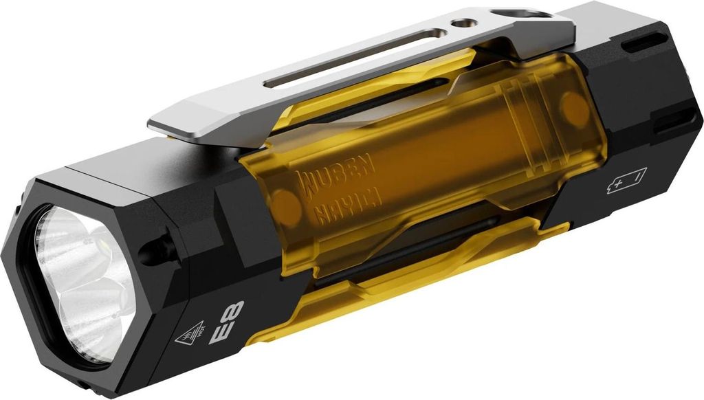 Wuben E8 – Kompakte, modulare EDC‑Lampe mit UV‑Licht Produktbild 