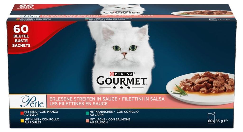 GOURMET 12321177, Dorosły, Wołowina, Kurczak, Królik, Zdjęcie produktu 