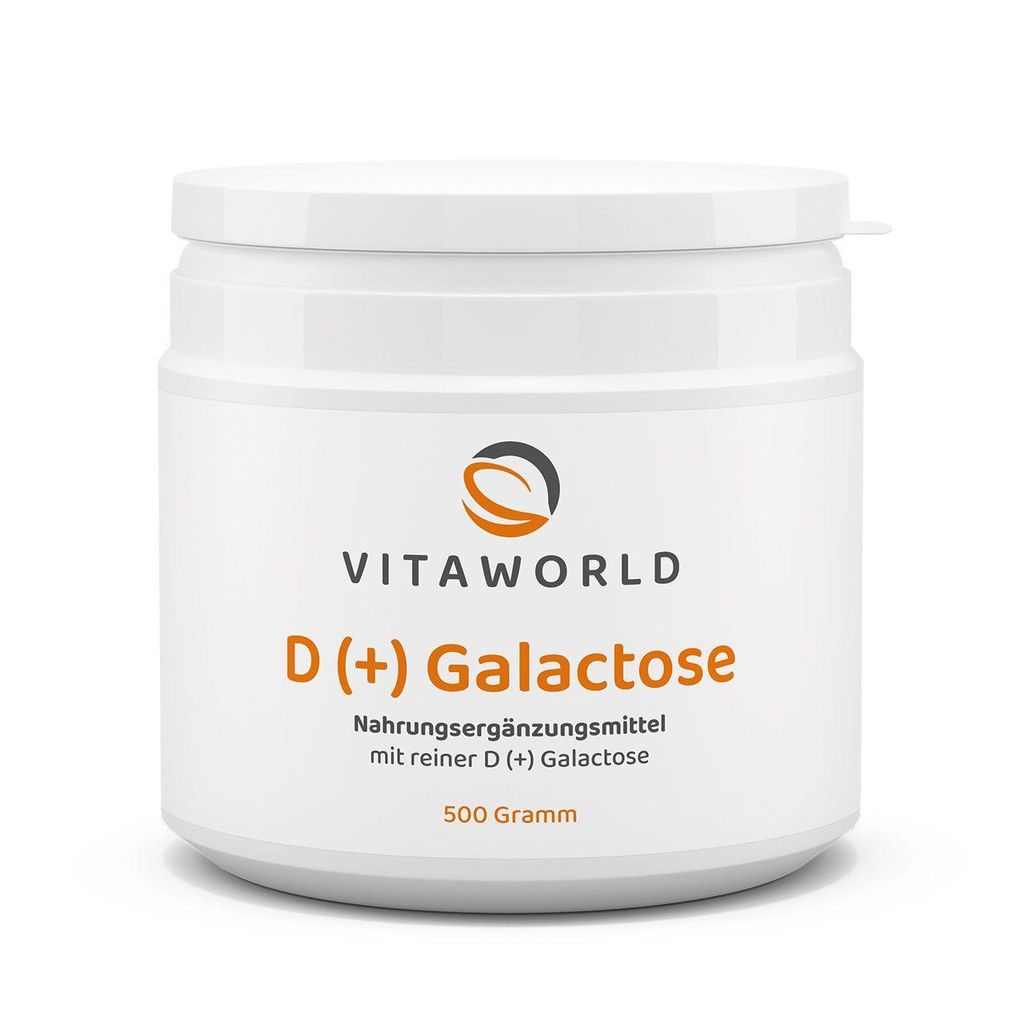 Nahrungsergänzungsmittel D (+) Galactose, Dose mit 500 Gramm, Bild 1